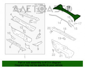 Решетка дворников пластик Audi A3 8V 15-20 4d