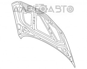 Capota goala Audi A3 8V 15-20 aluminiu nou original OEM