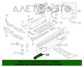 Protecție motor spate Audi A3 8V 15-20 tip 1