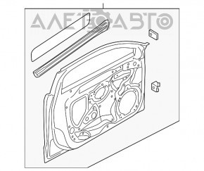 Дверь голая передняя левая Audi A3 8V 15-20 4d, 5d