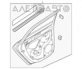 Дверь в сборе задняя правая Audi A3 8V 15-18 4d, 5d