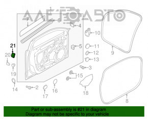 Заглушка двери передняя левая задняя Audi A3 8V 15-20