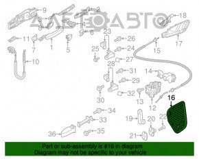 Панель двери передней левой внутренняя Audi A3 8V 15-20