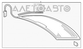 Стекло заднее Audi A3 8V 15-20 4d, без тонировки