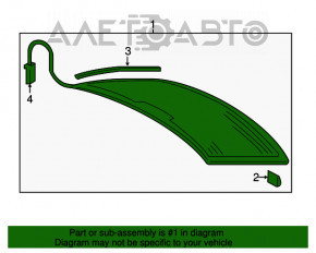 Стекло заднее Audi A3 8V 15-20 4d, без тонировки