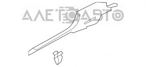 Capac prag dreapta interior Audi A3 8V 15-16 4d gri.