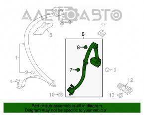 Centura de siguranță centrală spate Audi A3 8V 15-20 4 uși, 5 uși, negru