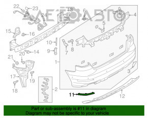 Reflector spate dreapta Audi A3 8V 15-16 nou original OEM