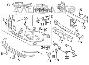 Bara fata goala Audi A3 8V 15-16 noua originala