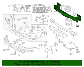 Amplificatorul de bara fata Audi A3 8V 15-20 nou original