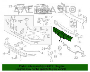 Capacul amplificatorului de bara fata Audi A3 8V 15-20 nou OEM original