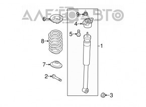 Suport amortizor spate dreapta Ford Ecosport 18-22 FWD