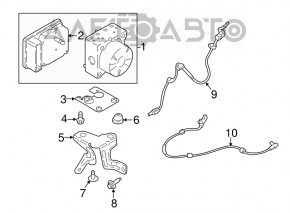 Suport ABS Ford Ecosport 18-22