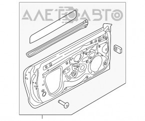 Дверь голая передняя левая Audi A3 8V 15-19 кабрио