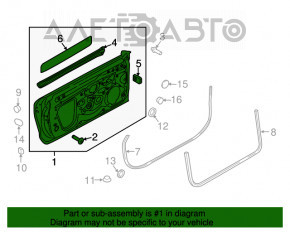 Ușă asamblată față dreapta Audi A3 8V 15-19 Cabrio