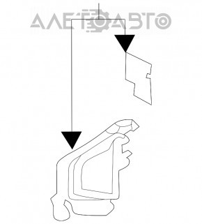 Deflectorul radiatorului drept Audi A4 B9 17- 2.0T mic