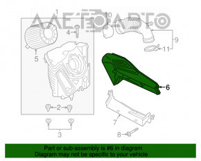 Receptor de aer Audi A4 B9 17- 2.0T spate nou OEM original