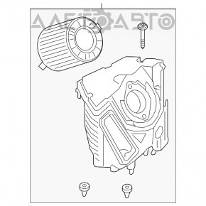 Corpul filtrului de aer Audi A4 B9 17- 2.0T