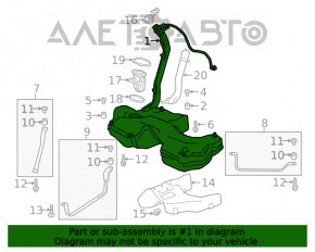 Топливный бак Audi A4 B9 17-19 2.0T