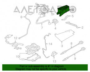 Canistra cu absorbant de carbon Audi A4 B9 17- 2.0T cu pompă