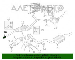 Colierul de fixare a tălpii de evacuare pentru Audi A4 B9 17- 2.0T