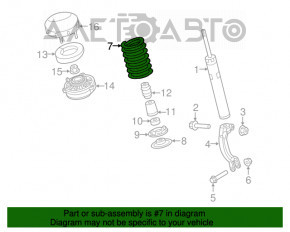 Arcul de suspensie din față dreapta Audi A4 B9 17-