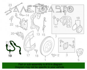 Furtun de frână față stânga Audi A4 B9 17-