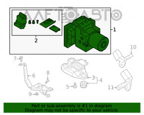 ABS ABS Audi A4 B9 17-19 FWD, fără radar de croazieră