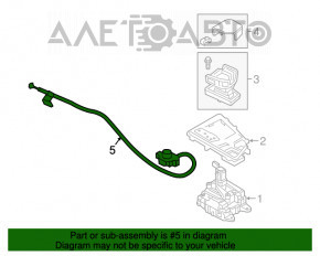 Cablu de activare a transmisiei neutre de urgență cu suport pentru Audi A4 B9 17-