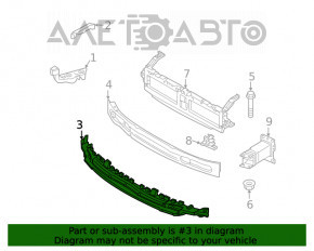 Absorbantul de impact al bara fata Audi A4 B9 17-19