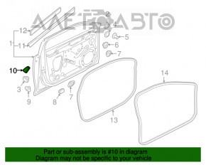 Capacul ușii din față dreapta Audi A4 B9 17- spate