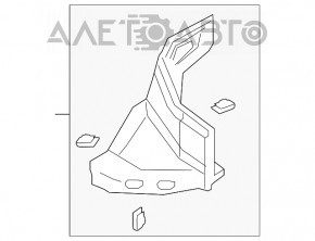 Bara de protecție față stânga față Audi A4 B9 17-