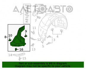 Bara de protecție față dreapta, partea din față Audi A4 B9 17- nouă, originală OEM