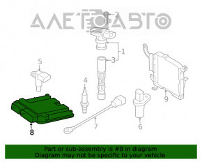 Modulul ECU al motorului Audi A4 B9 17- 2.0T