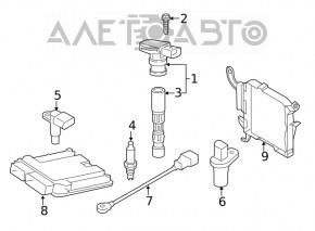 Modulul ECU al motorului Audi A4 B9 17- 2.0T