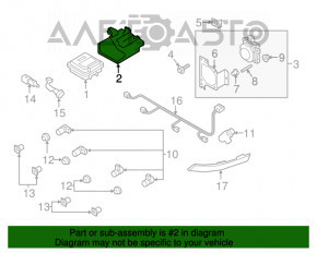 Кронштейн Homelink Garage Remote Control Module Audi A4 B9 17-