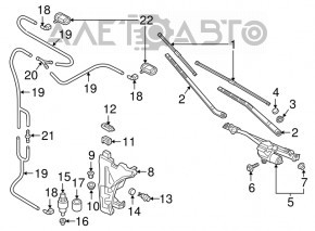 Capacul rezervorului de spălare a parbrizului Audi A4 B9 17-