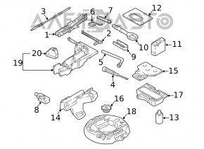 Spumă de polistiren sub instrumentul Audi A4 B9 17-