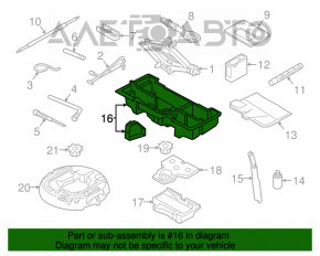 Suport pentru bagaje pentru unelte Audi A4 B9 17-