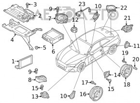 NAVIGARE MULTIMEDIA RADIO Audi A4 B9 17-