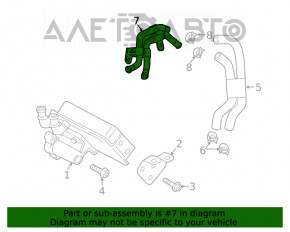 Tuburile de răcire a sistemului de ulei pentru Audi A4 B9 17- 2.0T