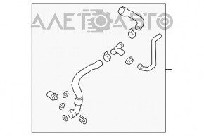 Teava de racire inferioara Audi A5 F5 17-19 noua originala OEM