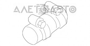 Colierul de fixare a tălpii de evacuare Audi A5 F5 17- 65mm.