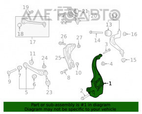 Capacul frontal dreapta Audi A4 B9 17-