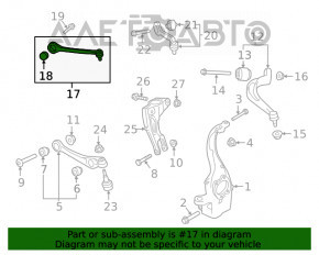 Рычаг верхний передний левый передний Audi A5 F5 17- потрескан сайлент