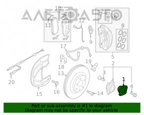 Butuc roata dreapta fata Audi A5 F5 17-