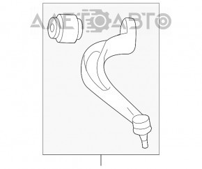 Maneta inferioara fata stanga spate Audi A5 F5 17 - nou original OEM