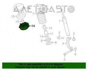 Suport amortizor față stânga Audi A4 B9 17-