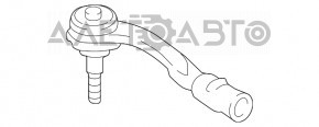 Capăt de direcție stânga Audi A5 F5 17 - nou original OEM