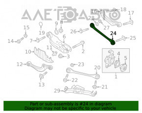 Maneta transversală inferioară spate stânga Audi A4 B9 17- nouă neoriginală APPLUS